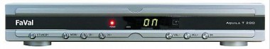 ETT DVB-T Receiver FAVAL 2x Scart 1000 Kan&auml;le HF-Ausgang koaxial Aquila T200 silber